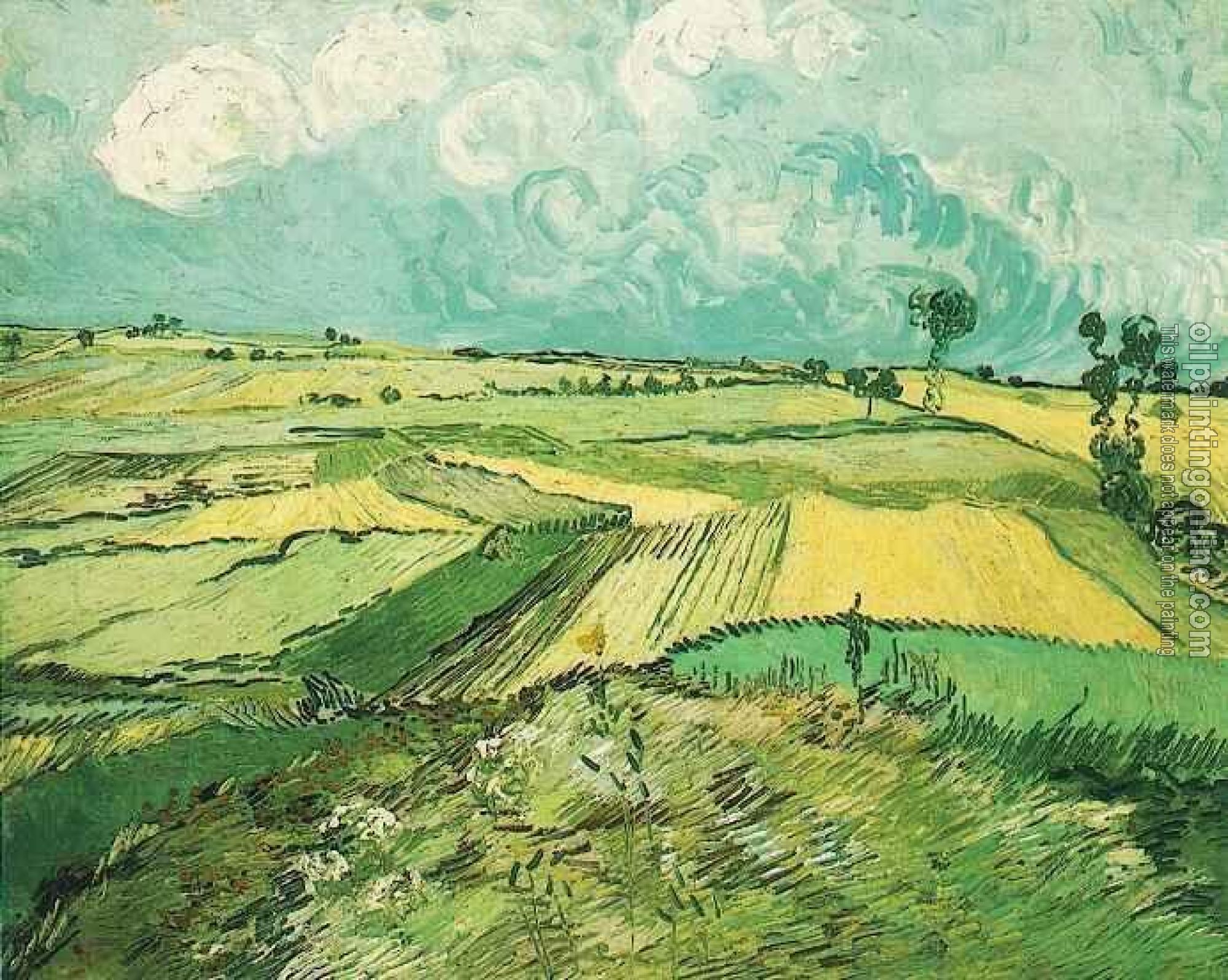 Gogh, Vincent van - Wheat Fields at Auvers Under Clouded Sky
